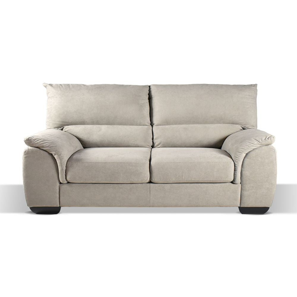 Divano 3 posti taupe 198x90x100 cm