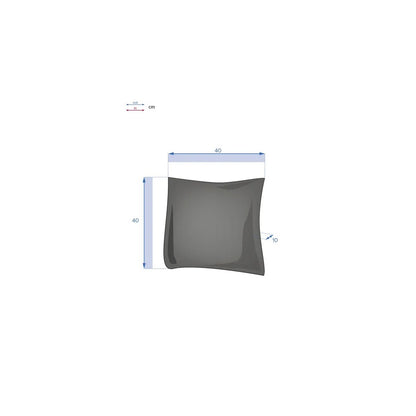 Korai Kissen 40x40 cm silbergrau