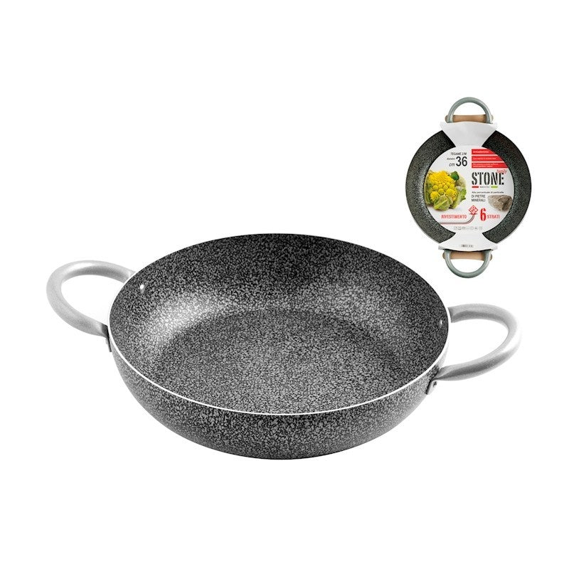Sartén Family Stone de aluminio antiadherente 2 asas Ø 36 cm