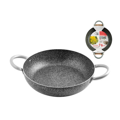 Sartén Family Stone de aluminio antiadherente 2 asas Ø 36 cm