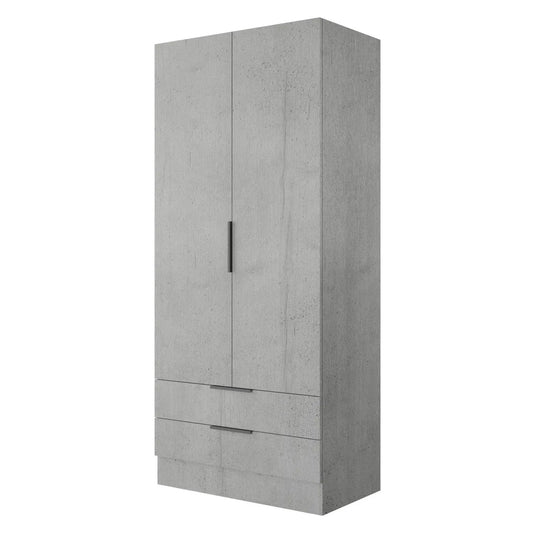 Armario composad cemento 2 puertas y 2 cajones 82x46x184h cm