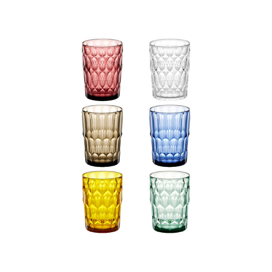 Set mit 6 hohen Vanity-Gläsern, Ø 8,6 x H 11,8 cm, 480 ml, verschiedene Farben