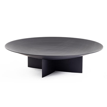 Brasero Bizzotto negro Nebraska Ø73x24 h en acero pintado negro