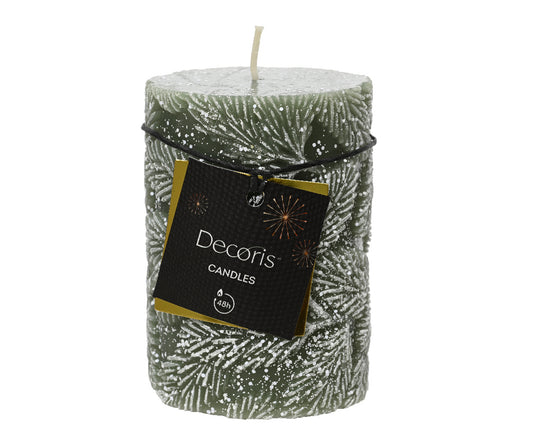 7x10 cm green rosemary column candle