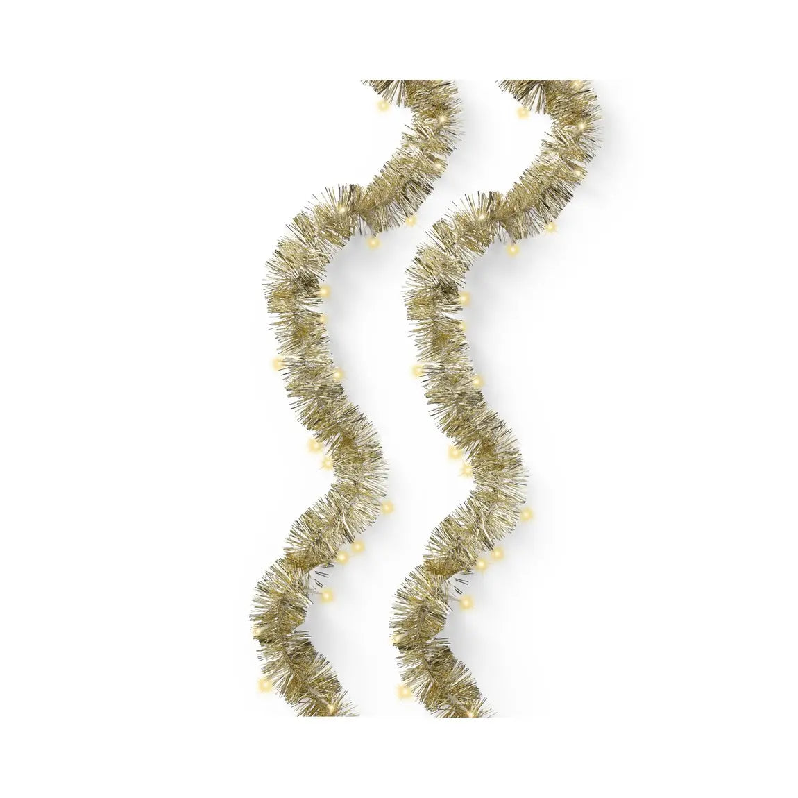 Ghirlanda luminosa LED argento e oro da esterno 8,95 m