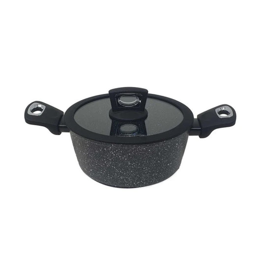 Cacerola con tapa de silicona 2 asas ø24 cm