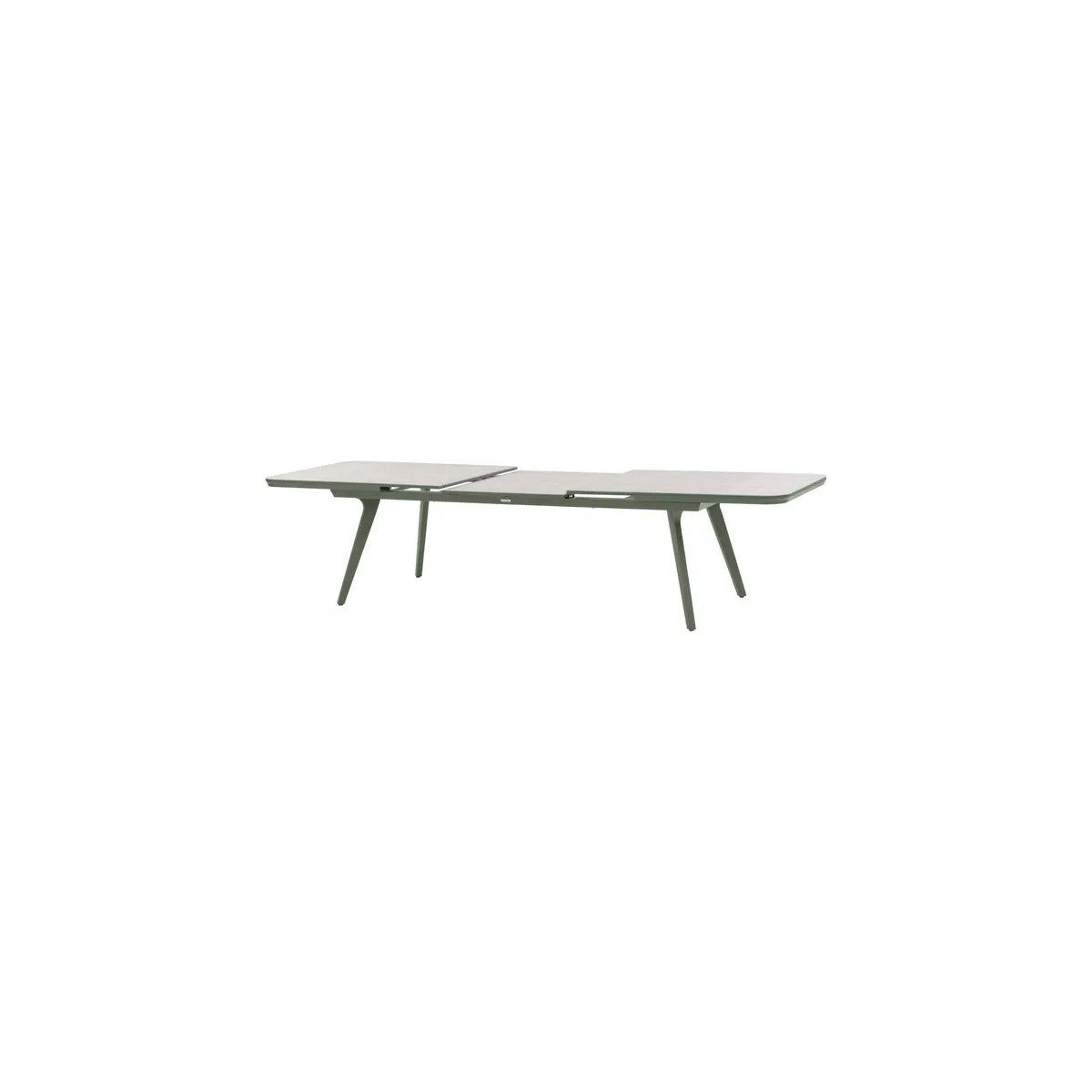 Pulpy 12-seater extendable garden table, laurel green/granite grey