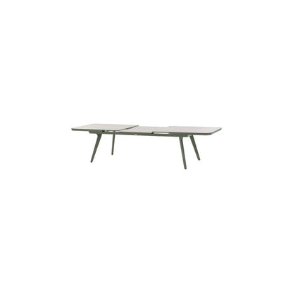 Pulpy 12-seater extendable garden table, laurel green/granite grey