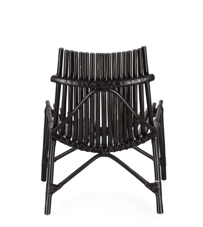 2x Sedia lounge nera 77x80x84h 37.5h1