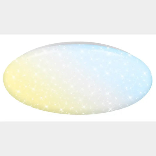 Plafoniera LED Briloner Ø 56 cm 72W 8000 lm CCT dimmerabile con telecomando effetto cielo stellato