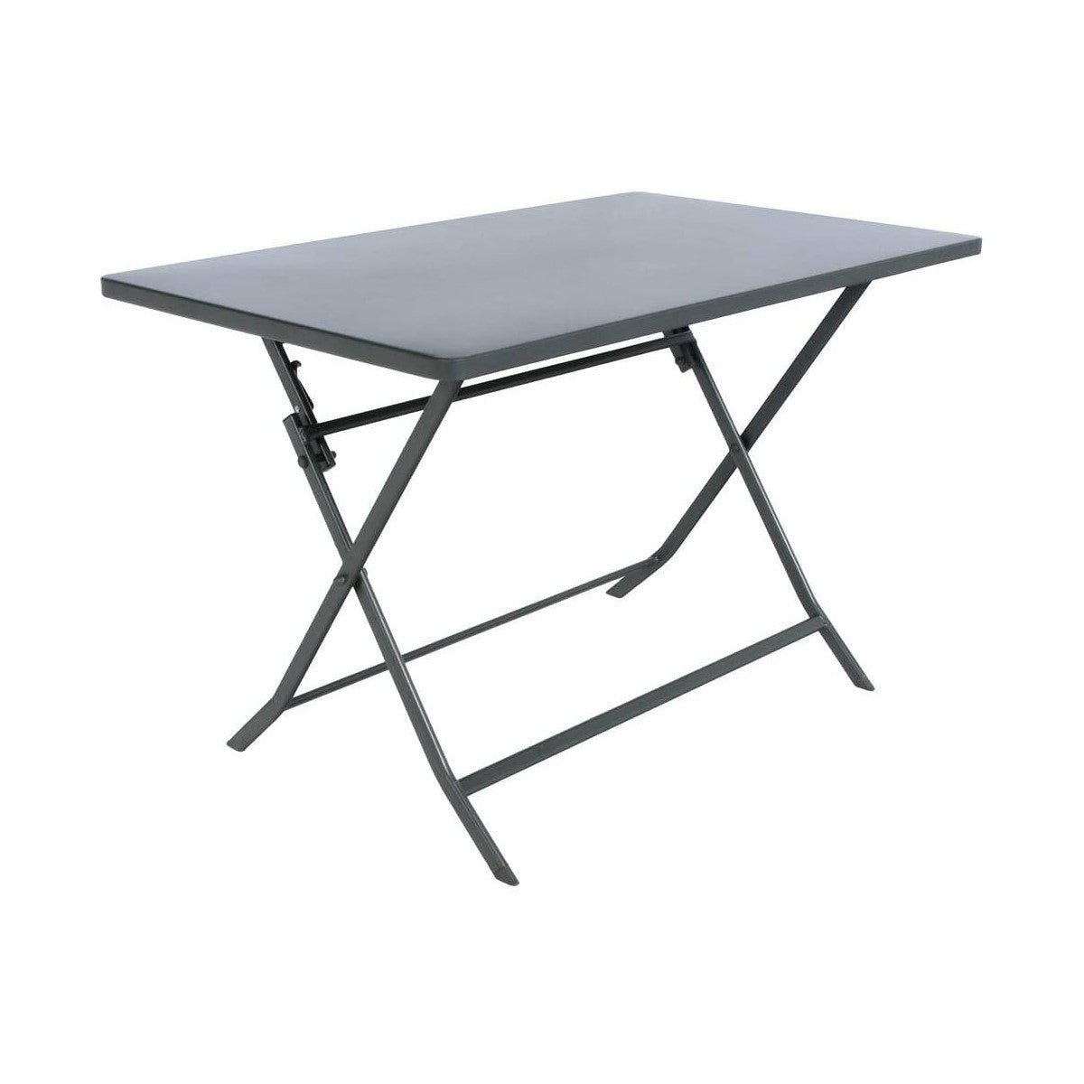 Mesa rectangular plegable Greensboro 4 plazas grafito 110x70x71 cm