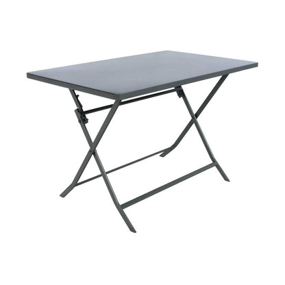Mesa rectangular plegable Greensboro 4 plazas grafito 110x70x71 cm