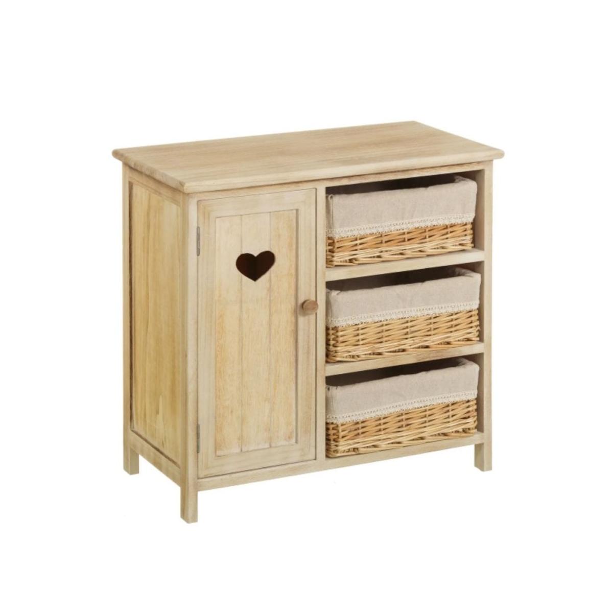 Mobile 1 anta e 3 cesti country - 56x30x55 cm