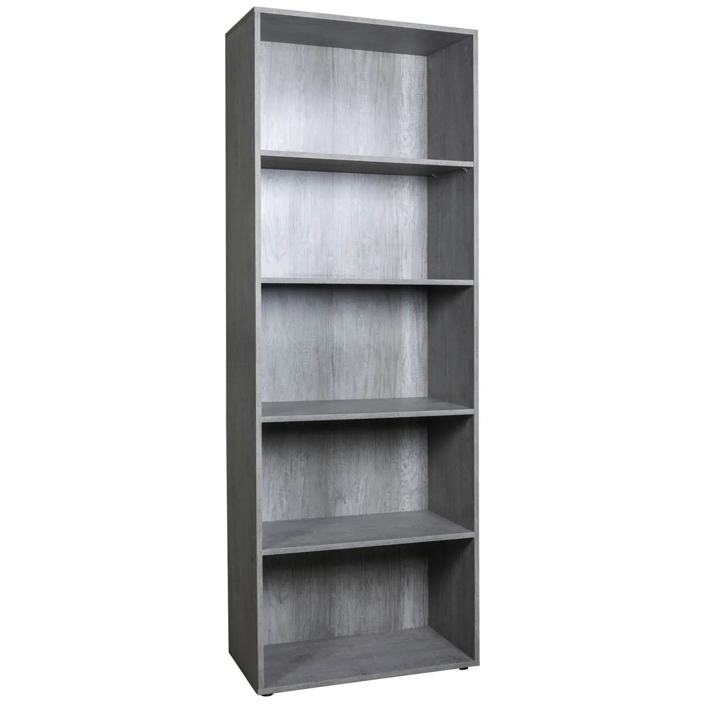 Bookcase with 5 concrete shelves 68.8x35.3x200 composed