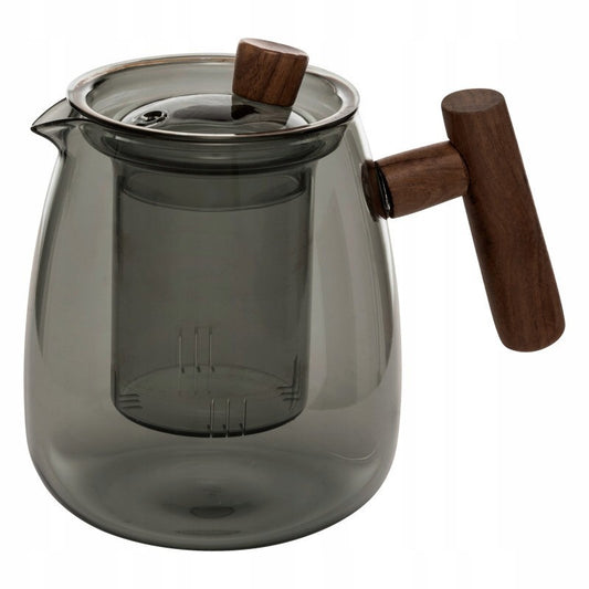 Twisted Lime teapot 80 cl gray glass