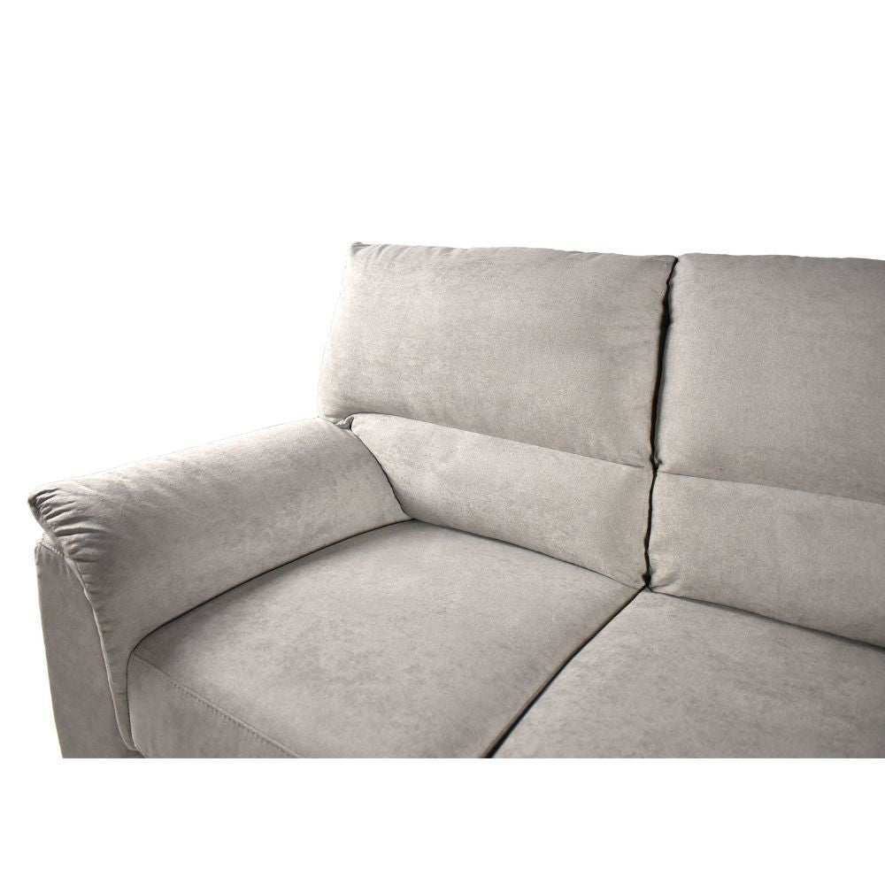 Divano 2 posti taupe 158x90x100 cm