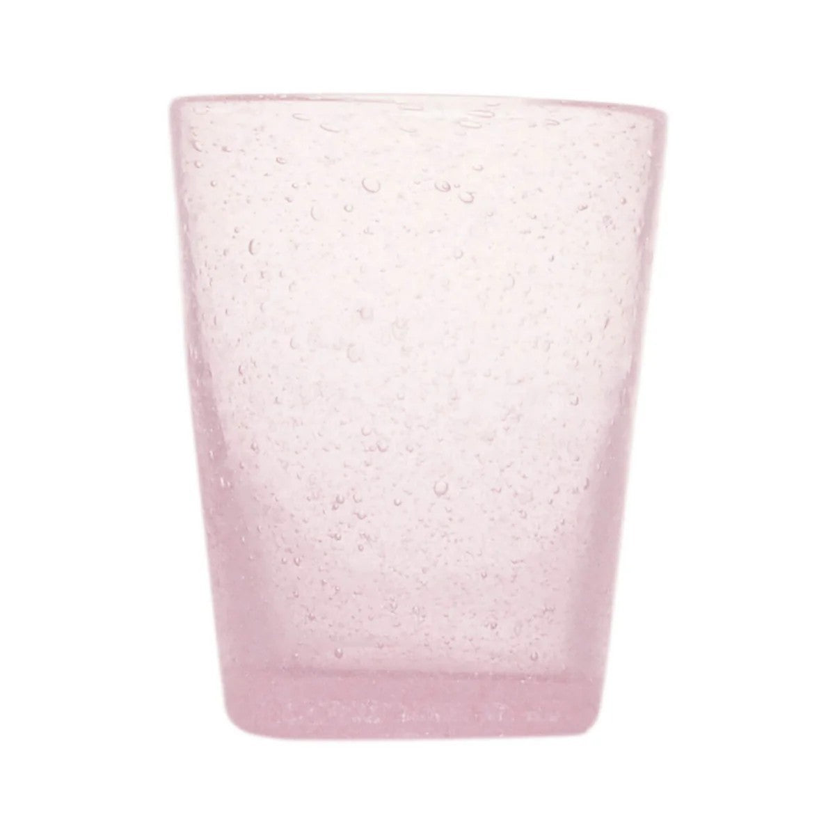 Originales rosa Erinnerungsglas aus mundgeblasenem Glas, 0,25 l