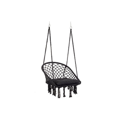 Hamaca colgante Bizzotto Javier negro Ø88x130h