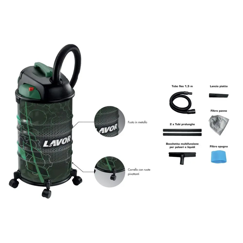 Aspirapolvere aspiraliquidi Lavor Rudy 30 S
