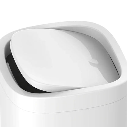Cestino quadrato Giotto bianco 6,5 L 20 × 20 × H26 cm