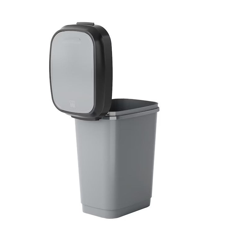 Keter Swing gray waste bin 25l cm 47.5x37x26 h