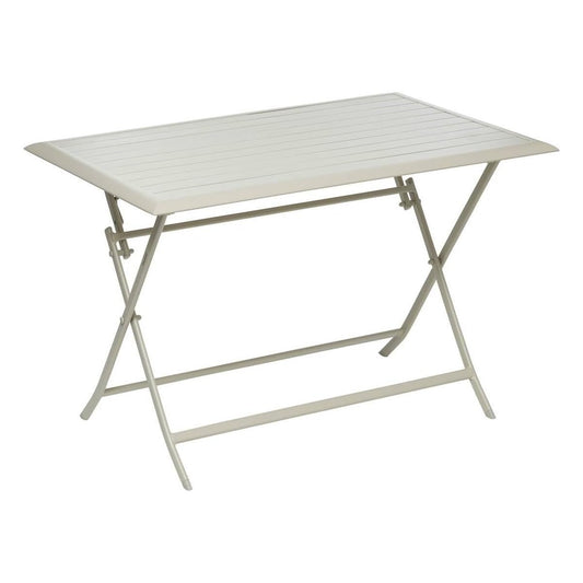 Mesa de jardín plegable Azua 4 plazas barro 135 x 90 x 75 cm