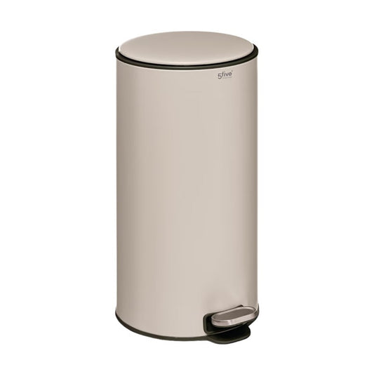 Delta 30 L waste bin in metal/clay