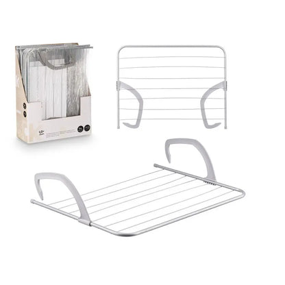 Stendino per balcone in acciaio 7m 49x62 cm