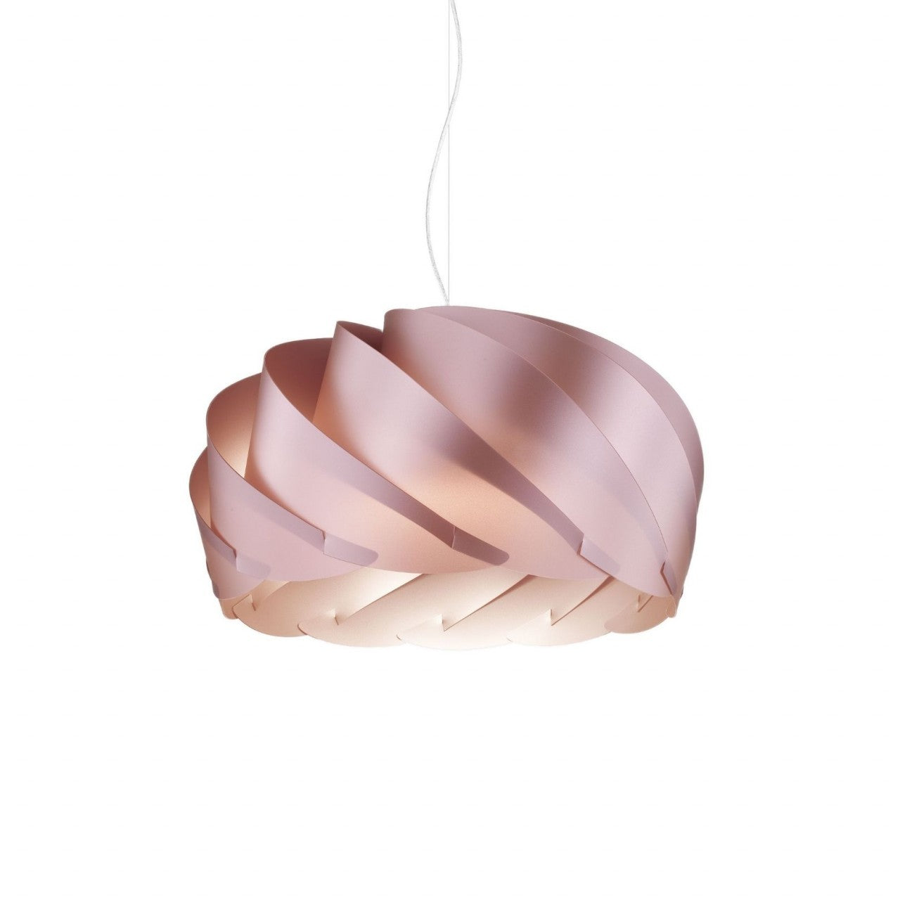 Sospensione Pink Metal in Metallo Cromato Cm. 26 x 15h