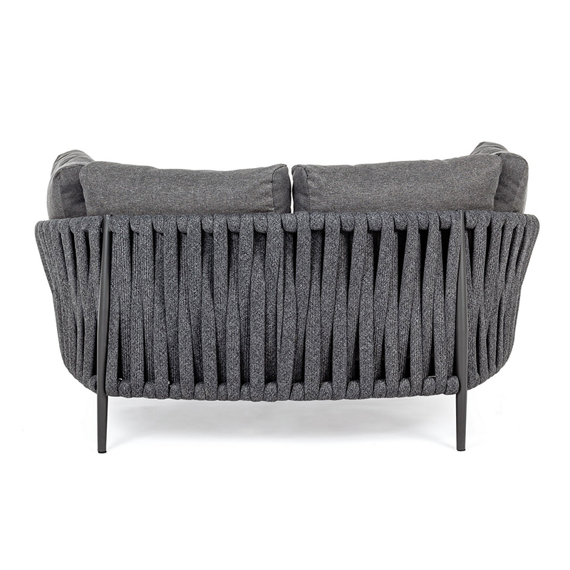 Sofá cama Rafael 2 plazas antracita 165x146x83 cm