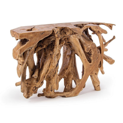 Consolle in legno di radice di Teak cm 120 x 40 x 77 h