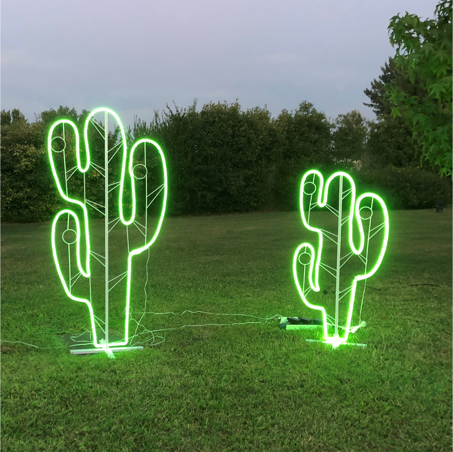 Grüner Neonkaktus 4m x 1,20m 480 LEDs