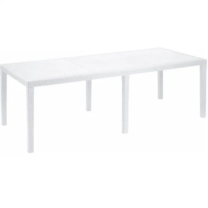Mesa extensible Queen blanca 200x90x72h cm