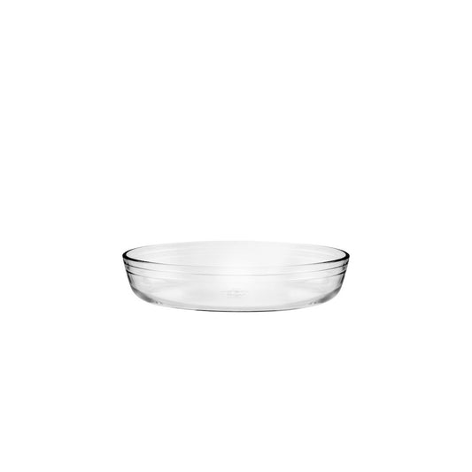 Oval pan in borosilicate glass 30×21 cm