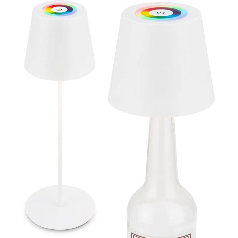 Calida Lámpara de mesa LED RGBW 3 en 1 blanca 200lm