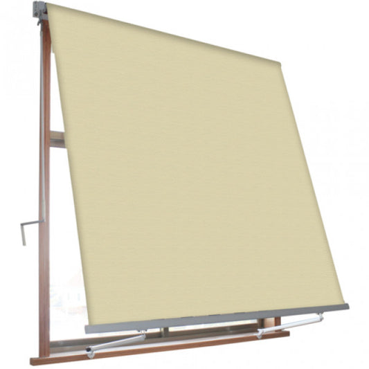 Toldo desplegable Milos con brazos beige 3x2,45 m