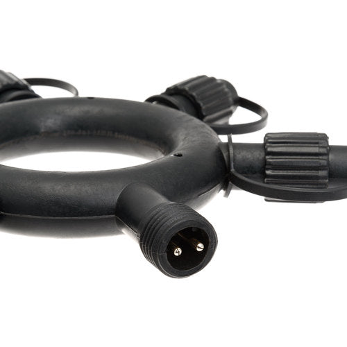 Connettore circolare 18cm 5 uscite 230V AC - Nero