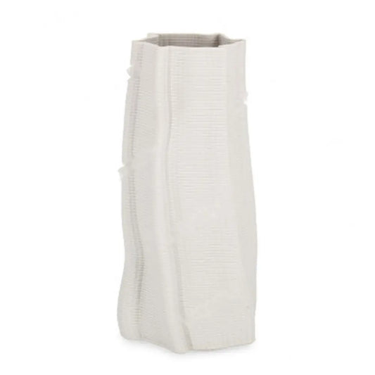 Vaso Izumi tondo bianco Ø15 × H29 cm