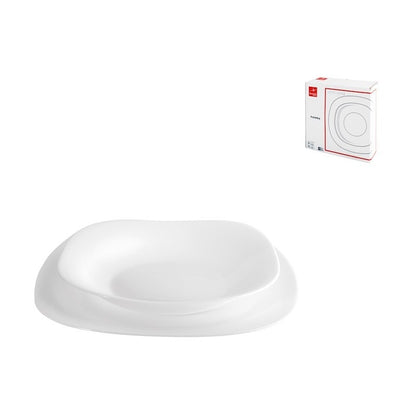 Parma 12-piece dinner set in white opal glass