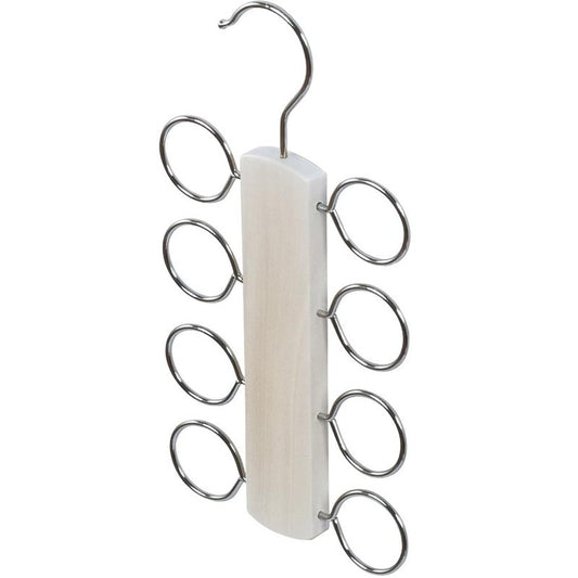 Porta foulard in legno chiaro 13x1,4x26 cm