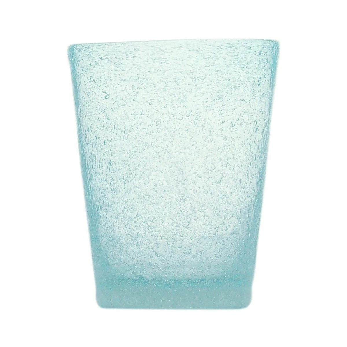 Originales hellblaues Memento-Wasserglas aus mundgeblasenem Glas, 0,25 l
