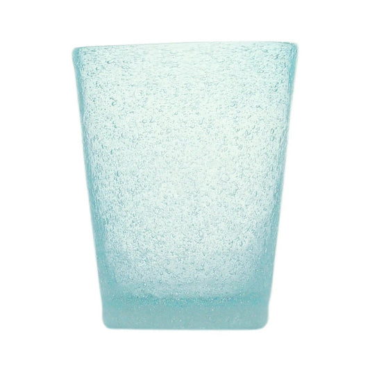 Originales hellblaues Memento-Wasserglas aus mundgeblasenem Glas, 0,25 l