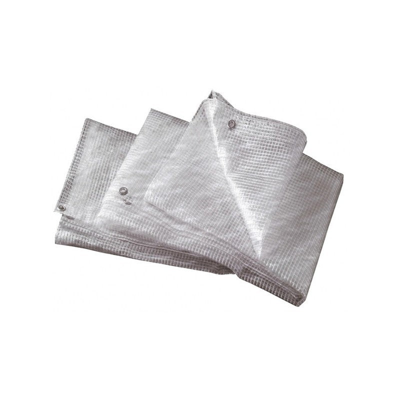Telo occhiellato retinato bianco 3x3 m