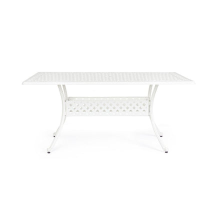 Tavolo da esterno Ivrea rettangolare bianco cm 90 x 160