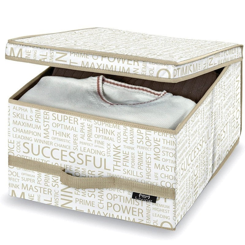 Scatola guardaroba L 38x50x24 cm Domopak Living Urban Gold