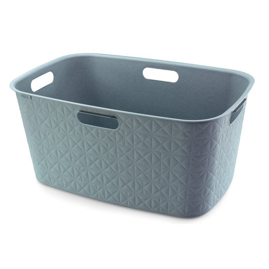 Blue laundry basket 45l cm 57x37x27 h