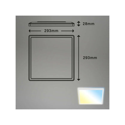 Plafón LED Slim 29x29 cm 18w 2400lm blanco