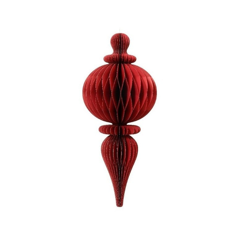 Ornamento natalizio in carta rossa 80 × H34 cm