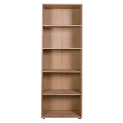 Librería 5 estantes roble artesano 68,8x35,3x200 composad