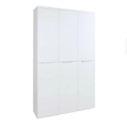 Mundi wardrobe 6 doors white lacquered 119.8x35.1x200 h cm